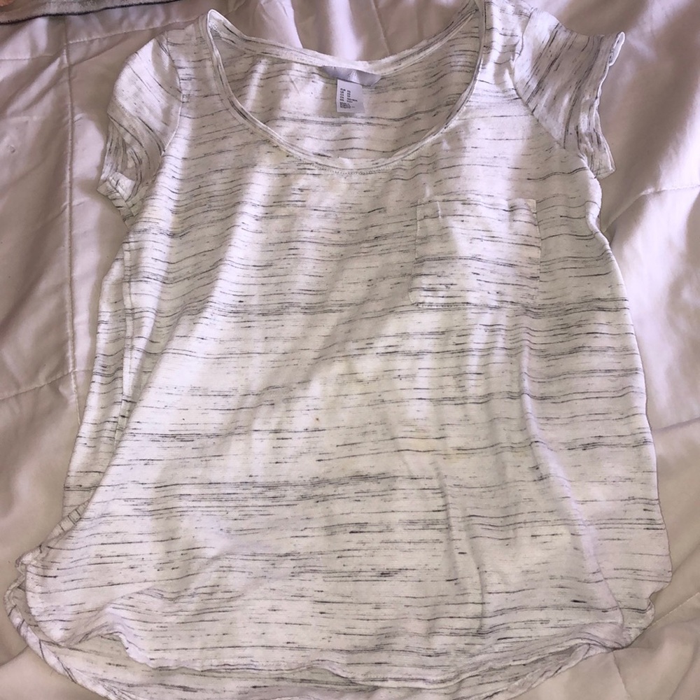 Black and white tee shirt